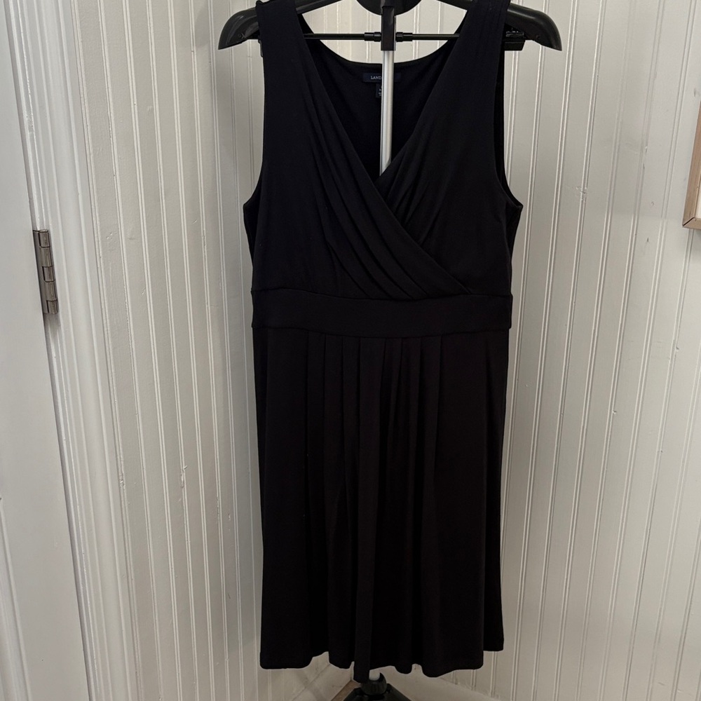 Lands' End Black Sleeveless Dress